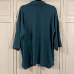 J. Jill Pure Jill teal shark bite cowl neck tunic sweater xs Blue Photo 4