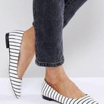 ASOS Striped Pointed Toe Flat Photo 0