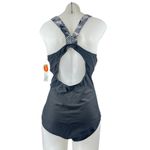 NEW Charmo Black Abstract Sleeveless Cutout Surf One Piece Swimsuit Swimwear XL Photo 2