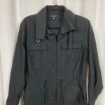 Banana Republic  Black Cotton Trench Back Shirt Dress Sz.M Photo 5