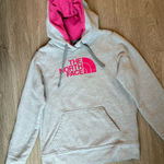The North Face Gray & Pink Pullover Hoodie – Women’s Photo 0