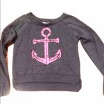 Delia's Nautical Sweatshirt Blue Pink Lightweight Preppy S Photo 0