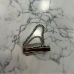 MNG Silver Razor Blade 20th Anniversary Charm Hair Clip Photo 2