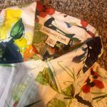 Coldwater Creek  Floral Linen Button‎ Down Shirt XS Colorful Flowers Photo 1