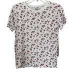 Forever 21  Women’s M White Rose Graphic Casual Tee Photo 0