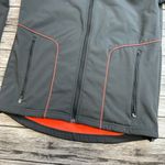 ASICS Womens Lightweight Coat Jacket Grey Gray Salmon Coral S SM Small Thumbhole Photo 8