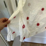 Free People NEW  Emory Embroidered Cotton-Linen Blend Midi Dress Ivory NWOT Sz S Photo 7