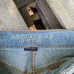 American Eagle AEO Hi-Rise Shortie distressed crochet pocket Jean Shorts Size 4 Photo 2