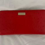 Kate Spade  Portola Valley Stacy Wallet in Red Ostrich Leather Photo 0