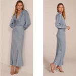 Favorite Daughter NWT The Joan Dress Blue Polka Dot Long Sleeve Sz X Small Photo 1