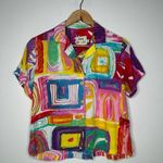 Jams World  Vintage Women’s Short Sleeve Button Down Shirt Size XS Photo 0