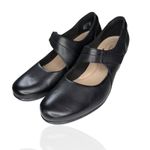 Clarks  Collection Women's 8.5 Emslie Lulin‎ Mary Jane Pumps Black Comfort Heels Photo 5