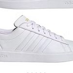 Adidas NWT Women's White and Gold Grand Court 2.0 Sneakers sz 9 Photo 0
