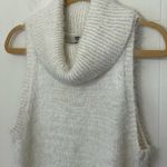 Show Me Your Mumu Fauna Dress Cream ~ Sleeveless Fuzzy Turtleneck Mini ~ Size M Photo 6