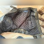 VINTAGE RARE Polo Ralph Lauren LEATHER Graphic Moto Biker Jacket W/ Patches sz M Black Size M Photo 5