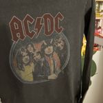 Source Unknown AC/DC Graphic Mini Dress - Dark Gray Photo 1