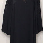 ALFANI black dress with cutout embroidered lace. New Size 10 Photo 1