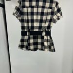 Twenty One  wool blend belted puff short sleeve buffalo plaid top jacket Y2K M Photo 7