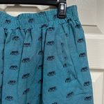Loft outlet linen blend skirt elastic waist & pockets elephant print size medium Photo 2