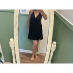 “New In”Black Mini Women’s Dress with Crisscross Back Size S Lined Black Photo 8