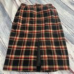 Sag Harbor Vintage Sag Harbour Plaid Wool Blend Midi Skirt Photo 2
