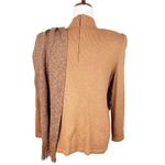 Vintage 80s 90s Viana Knits Brown Tan Sweater Gold Button Attached Fringe Scarf Size undefined Photo 1