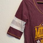 Minnesota Golden Gophers Maroon Colorblock Logo T Photo 3