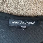 Mlle Gabrielle  Silver/Black Sequin Party Dress SIZE M Photo 3