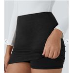 Halara  High Waisted 2-in-1 Bodycon Suede‎ Mini Casual Skirt XS NWOT Photo 2