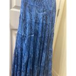 Jones Wear Dress Multiplayer Ruffled Blue Sleeveless Maxi Dress sz 10 hippie Photo 7