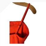 Solid & Striped Swimsuit Women Medium Orange Candy Red Gemma Rib Knit One Piece Photo 4