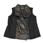 Vince  Leather and linen vest Photo 1