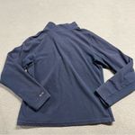 The North Face Blue Quarter Zip Fleece Sweatshirt Size Medium EUC Photo 3
