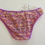 Becca ✨ by Rebecca Virtue Purple Multicolor Crochet Bikini Bottom - Size Large✨ Photo 6