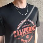 Snake Chain Link Chain Necklace for Men Women Streetwear Unisex Style Silver Photo 6