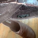 Clarks  Women Bluemanor Clogs SZ 9.5 Brown Leather Comfort Classic Casual 80789 Photo 7