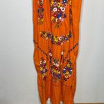 Embroidered Dress Orange‎ Orange Photo 5
