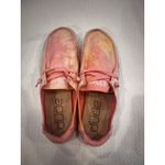 Hey Dude Wendy Tie Dye Lemon Ombre Pink Yellow Shoes Women’s Size 10 Photo 3