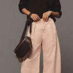 Citizens of Humanity  barrel leg ankle corduroys Light Pink Pleated High Rise Photo 0