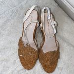 Koko + Palenki Cork Cream Colored Wedge Heels Size 7 Tan Photo 3