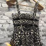 ASOS EUC  Design Cami Mini Sundress Black w/ Raw Daisy Print size 4 Photo 6