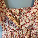 Free People Dress Red & Cream Floral She’s a Dream Midi Dress Sz 4 NWOT *READ* Photo 10