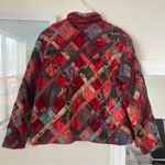 Coldwater Creek Vintage 90s Y2K Velvet Quilt Patchwork Jacket Photo 5
