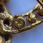 Joan Rivers Vintage  Gold Tone Multicolor Studded Rhinestone Statement Brooch Pin Photo 4