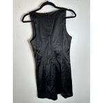 Aritzia Sunday Best Black Silky V Neck Mini Dress Size 4 Photo 3