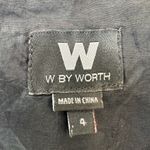 W By Worth  Burgundy Gold Striped Fringe Skirt Boho Aztec Western Size 4 Small S Photo 8