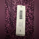 Chico's  Autumn Leaves Clarissa Blouse Size 3 Deep Berry Purple Roll Tab NWT Photo 2