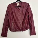 Pins and Needles Vegan Leather Jacket Size L Photo 0