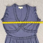 PINCH Women's Sleeveless V Neck Ruffle Mini Dress Blue Size Large Photo 5