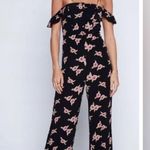 Flynn Skye x Urban Outfitters Bardot Black Floral Button-Down Jumpsuit Size S Photo 10